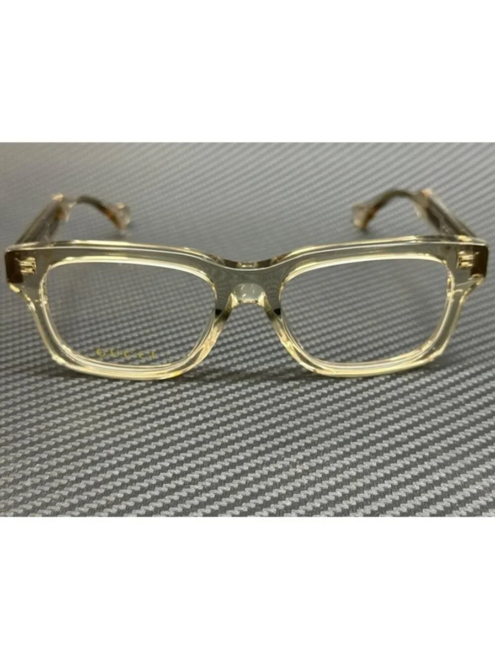 New Gucci Men  Green Transparent Eyeglasses 54-18-145